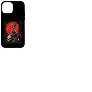 Lapin Cr&acirc;ne Lune Gothique Homme Femme Cr&acirc;ne Lapin Coque pour iPhone 12 Mini