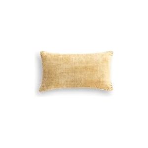 ECOMMERC3 Housse de Coussin 30 x 50 cm avec revêtement Anti-Taches - Housse de Coussin Couleur Moutarde Protection idéale Contre Les déversements et Facile à Nettoyer