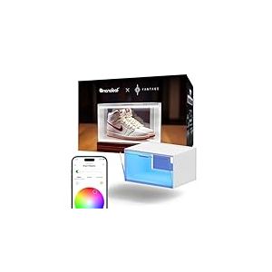 Nanoleaf Boîtes à Chaussures LED Intelligentes, Pack d'Extension, 1 vitrine transparent empilable, synchronisation musique & écran, contrôle WiFi par app/voix (nécessite kit de démarrage)