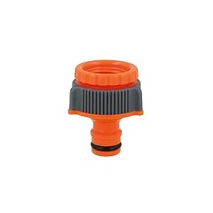 Amig - Adaptateur Et Réducteur Pour Raccords De Robinet | 1/2" Et 3/4" | Connexion Rapide Et Facile Pour Les Tuyaux D'Eau | Résistant Au Gel Et Aux Uv | Plastique Abs Et Caoutchouc | Orange Et Gris