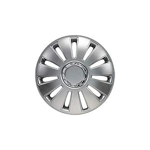 Jeu d'enjoliveurs Silverstone Pro 17-inch argent + anneau chrom&eacute;