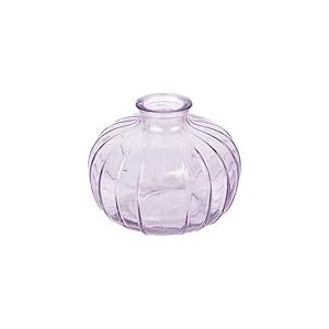 Talking Tables Vase Soliflore en Verre Lilas pour Fleurs Décoration Élégante Centre de Table Mariage Rebord de Fenêtre Fêtes Jardin Dîner d'Été Cheminée Cadeau Hauteur 8 cm