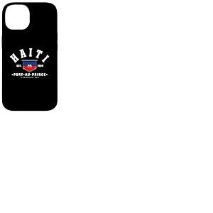 Cadeau ami ha&iuml;ti Drapeau ha&iuml;ti Port-au-Prince ha&iuml;ti Cadeau Coque pour iPhone 14