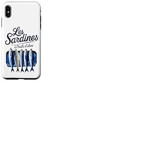 Sardines en conserve à l'huile d'olive Les Sardines à l'huile d'olive Coque pour iPhone XS Max