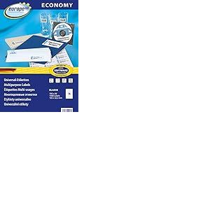 Avery Europe 100 ELA038 Étiquettes universelles 100 feuilles 1400 étiquettes Blanc 105 x 42,3 mm