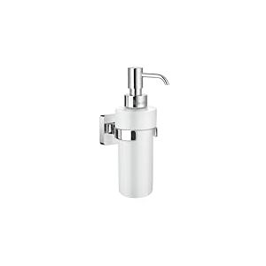 SMEDBO Porte Glace avec Distributeur de Savon, Porcelaine, Chrome Poli