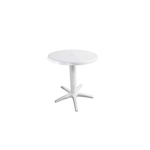 GIO'STYLE Table de Jardin Neptune | Blanc | &Oslash; 60 cm | Polypropylene | Made in Italy