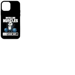 Graphique de Gym Panda Amusant pour l'installation des Muscles Coque pour iPhone 12 Mini