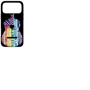 Guitare LGBTQ Drapeau Gay Guitares m&eacute;lomane Coque pour iPhone 17 Pro Max