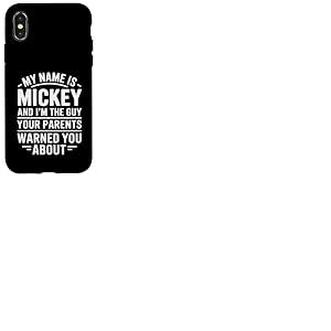 Funny Men Called Mickey Dad Brother Son Oncle P&egrave;re Neveu Coque pour iPhone X/XS