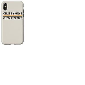 Chubby Guys Cuddle Better Drapeau Gay Bear Pride Coque pour iPhone X/XS