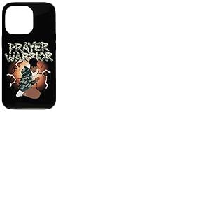 T-Shirt Guerrier De Pri&egrave;re Dieu J&eacute;sus Chr&eacute;tien Noir Coque pour iPhone 13 Pro
