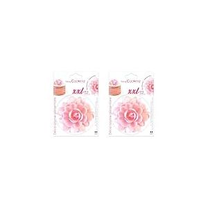 SCRAP COOKING Décoration Comestible, Fleur Azyme Rose, XXL, 42 g, 1 Unité (Lot de 2)