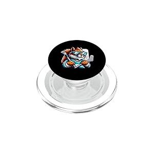 Écureuil Hockey Sur Glace Avec Style PopSockets PopGrip pour MagSafe