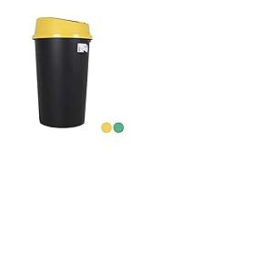 Tontarelli 85685 Seau pour tri sélectif, jaune, 25 l