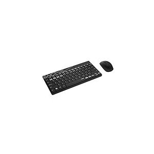 Rapoo 8000M Clavier avec Souris, Ensemble de Bureau Sans Fil avec Connexion Multi-Mode, Noir/Gris