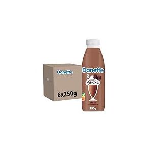 Danette Milkshake - Boisson gourmande - Saveur Chocolat - 250g - Lot de 6x250g