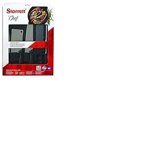 Starrett Lot de 6 couteaux de chef avec manche noir - BKK-6B1