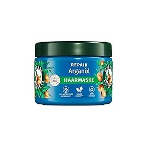 Herbal Essences Repair Masque capillaire à l'huile d'argan 300 ml Des cheveux abîmés aux cheveux plus souples et brillants, soin intensif, avec ingrédients d'origine naturelle, végétalien