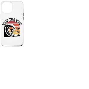 Chemise Ride The Vibe T-Shirt Graphique Cool Retro Surf Wave Sunset Coque pour iPhone 12 Pro Max