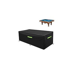 GEMITTO Housse Billard Résistant à L'eau et Poussière Billard Housse de Protection Couverture Complète Heavy Duty étanche 8 Ft (260x135x82)