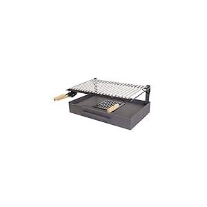 Imex El Zorro 71409 - Tiroir pour barbecue avec grille inox, 68 x 40 x 26 cm