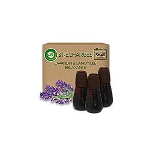 Air Wick Recharges Diffuseur Parfum Lavande et Camomile - Essential Mist aux Huiles Essentielles - 20 ML, Lot de 3