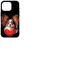 Saint-Valentin Papillon Dog Vector Coque pour iPhone 16 Pro