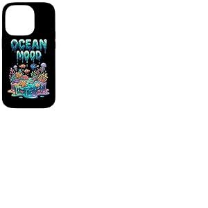 Humeur Oc&eacute;anique Color&eacute;e R&eacute;cif Corallien Vie sous-Marine Coque pour iPhone 14 Pro