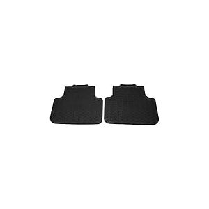 Audi 4M1061512A041 Lot de 2 Tapis de Sol arri&egrave;re en Caoutchouc pour Toutes Saisons Noir, Tapis Voiture