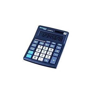 Calculatrice de Bureau Donau Tech Office K-DT5081-01 / Affichage 8 Chiffres/Dimensions : 137 x 101 x 30 mm/Couleur : Noir/Calculatrice à Double Alimentation Solaire/Design Compact