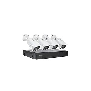 Kit de vidéosurveillance PNI House IPMAX POE 3, NVR avec 4 Ports POE, 4 caméras 3MP, extérieur, Power Over Ethernet, détection de Visage