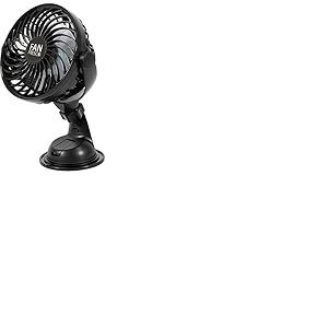 CORA Ventilateur Rechargeable 4 Vitesses avec Ventouse