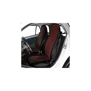 CORA 000129168 Housses de siège Avant personnalisées Smart Fortwo, Diago Rouge