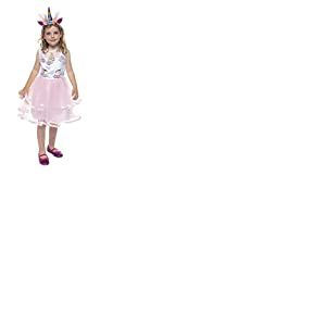 Rubies Costume de princesse licorne pour filles, robe licorne rose et bandeau, carnaval, anniversaire, cadeaux, Noël