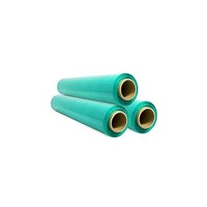 Film d'emballage &eacute;tirable, film plastique vert pour l'emballage, rouleau de protection en plastique pour l'exp&eacute;dition, rouleau de 50 cm et jusqu'&agrave; 400 m &eacute;tirable - Ofituria (3 unit&eacute;)