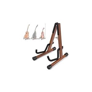 Donner Support de ukulélé A-Frame Support de guitare basse en bois en mousse pour guitares Hush, basse, violon, celle, banjo, mandoline, ukulélé