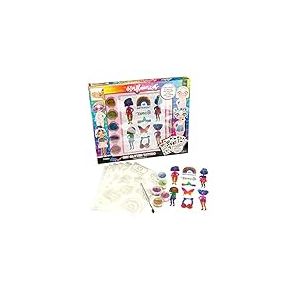 Nice Group - Influencer Set Glitter Tattoo, Kit avec Tatouages ​​et Poudre Paillet&eacute;e pour Enfants - 92021