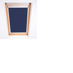 Bloc Skylight Blind pour fenêtres de Toit Velux, Tissu Métal, Bleu Marine, MK8