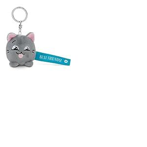 Porte-clés Chat Best Friend! bleu 5cm