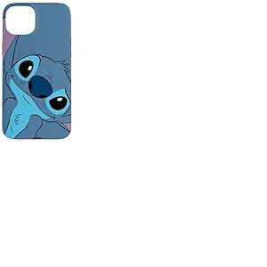 Coque pour iPhone 15 Plus Disney Lilo et Stitch Cute Stitch Tête de couture Gris ardoise