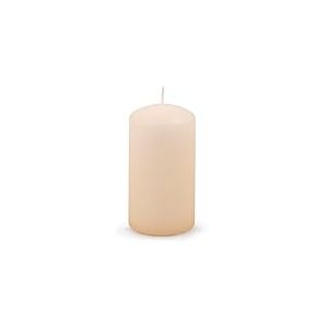 ONAU HOME - 1 bougie pilier classique/crème - 11,5 x 6 cm de diamètre - Non parfumée - Pour la décoration - Durée de combustion : 38 heures - Beige/crème