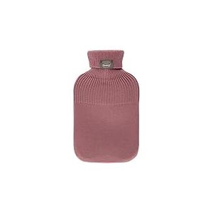 Fashy Bouillotte 2,0 l avec housse en tricot - Design col roulé - Rose