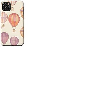 Montgolfière Vintage Pastel Coquette Mignonne Fille Coque pour iPhone 11 Pro Max
