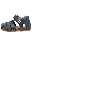 Falcotto Alby-Sandales Semi-fermée en Cuir, Marine 19