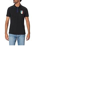 Italia Italie Polo, Noir, XL Homme