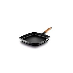Plancha Induction 22 cm à Manche En Bois de Cèdre