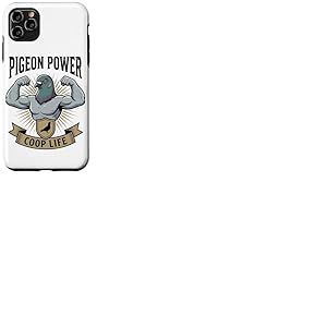 Bodybuilder Amusant Pigeon Power Coop Life Strong Bird Coque pour iPhone 11 Pro Max