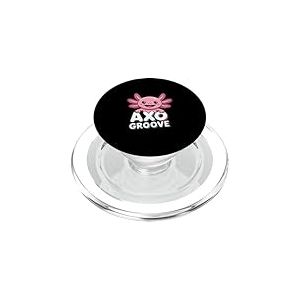 AXO Groove - Design Mignon Axolotl Kawaii PopSockets PopGrip pour MagSafe