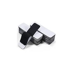 20 Pièces Bande Velcro Autocollante Adhésif Puissant, Scratch Autocollant Double Face avec Bande Velcro Extra Forte, Non-Tissé Adhésif Bande Velcro avec Fermeture, 3 x 10cm, Blanc